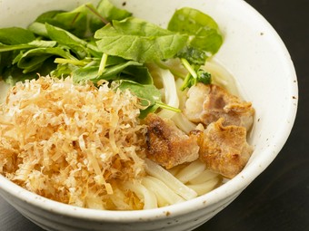 秘伝のあっさり和風だしが効いた『特製鶏出汁うどん』