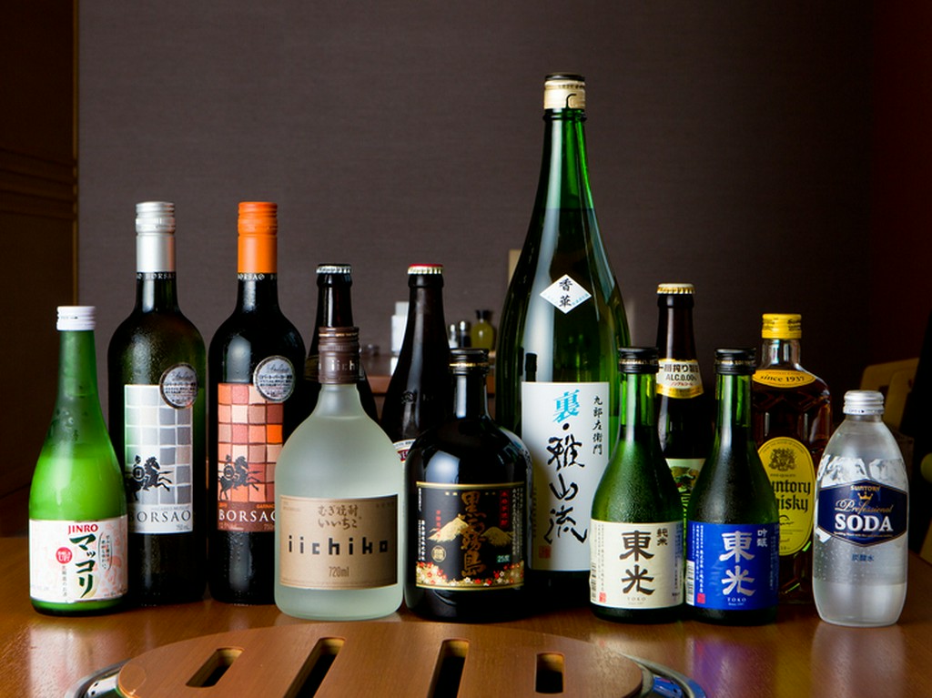 ビールをはじめ、多彩なお酒が飲める飲み放題プラン