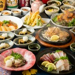 鍋ありコース《一番人気》季節の野菜の天ぷらや黒豚しゃぶしゃぶなどが楽しめるコース