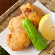 「揚げ物」　本日の揚げ物　※コースの一品。季節によって内容は変わります。