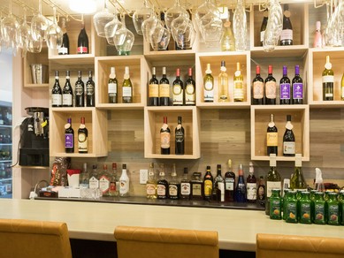 ワインの品揃えが豊富。料理に合うワインを探すのも楽しみ