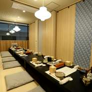 店内は完全個室になっていますので、接待や宴会、会食、歓送迎会などにもぴったりです。貸切での宴会にも対応していますので、予定が決まったら早めに相談を。大切なシーンでの利用に向いたお店です。