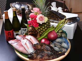 毎朝目利きし、市場から仕入れている新鮮な魚にこだわりあり