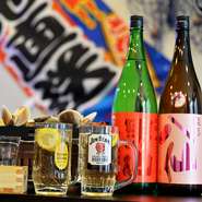 青森県の地酒をメインに、知り合いの酒屋から仕入れるという地酒が充実。関東からも何種類か取寄せられています。いろいろなお酒を試したい方は『日本酒三銘柄飲み比べセット』をどうぞ。