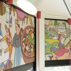 イタリアの昔話、神話をモチーフにした絵が描かれています