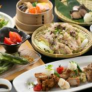 季節の食材をたくさん使用した7品のコースです。