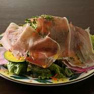 ＋550円で生ハムダブルに！