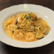 来店いただくと必ずこのパスタをご注文される常連様がいらっしゃいます。