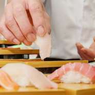 ビュッフェイベント限定、人気の握り寿司ビュッフェ。