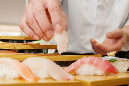 ビュッフェイベント限定、人気の握り寿司ビュッフェ。