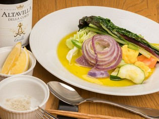 野菜本来の旨みを感じてほしい『地元北陸の野菜で　瞬間蒸し』