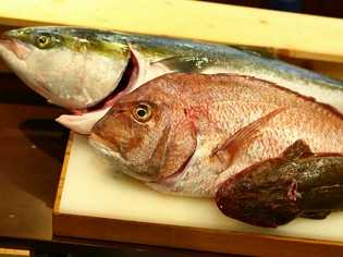 九州の浜直送で仕入れる季節の天然鮮魚を『お造り』や『焼魚』に