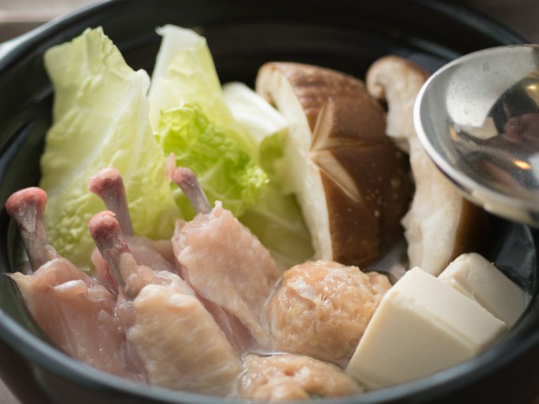 鶏白湯の水炊き鍋