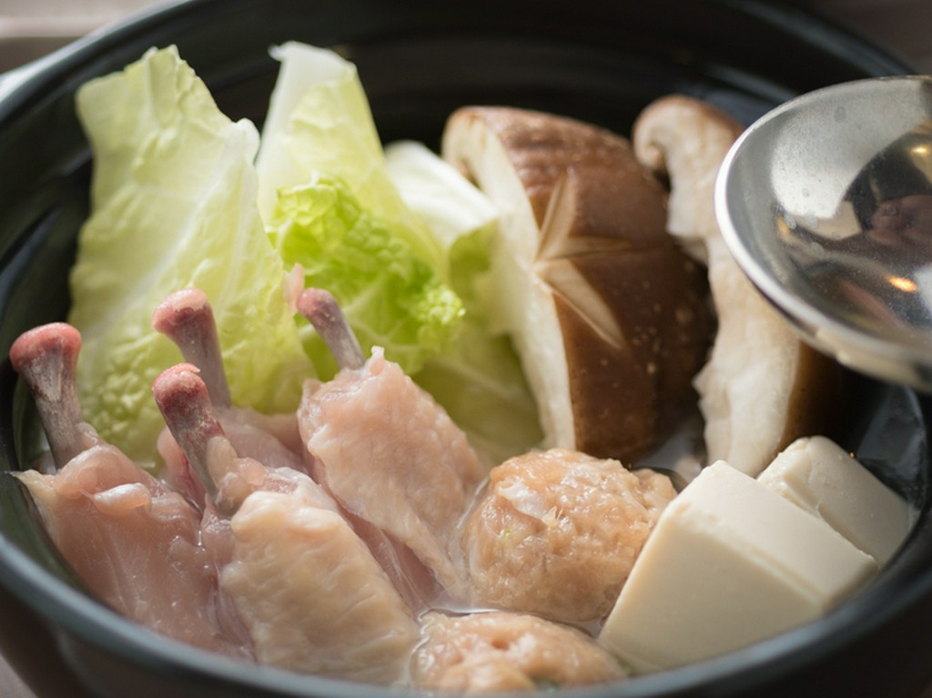 鶏白湯の水炊き鍋