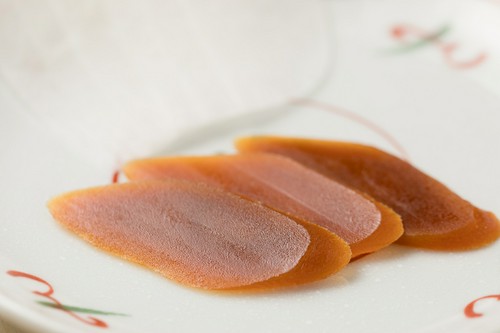 自家製カラスミはしっとり上品な味わい