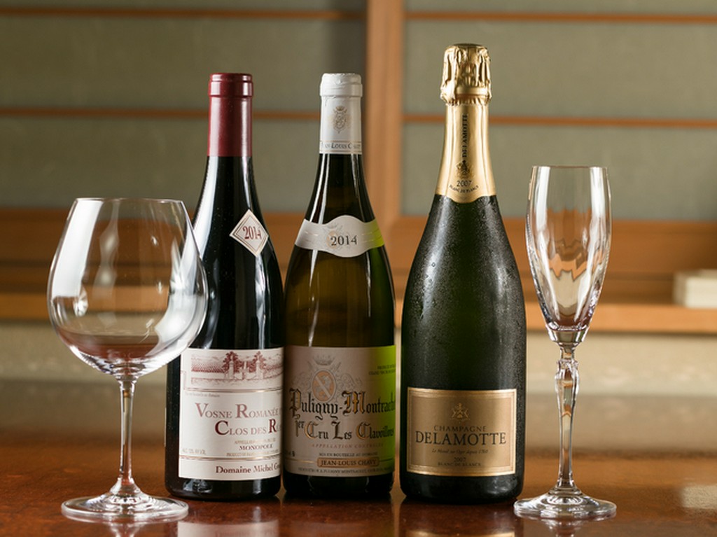 握りや料理と楽しみたいワインやシャンパンも