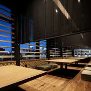 広めに作られた空間は都会にいるのを忘れさせてくれます。
ゆっくりとくつろげます。