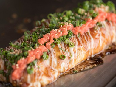 シャキシャキ野菜×豚バラ肉！　ふんわり玉子にネギたっぷり『とん平焼　めんたい』