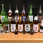 人気の日本酒からちょっと珍しいものまで豊富なラインナップ