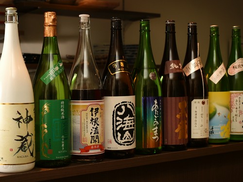 絶品日本料理とともに味わいたい、種類豊富な日本酒