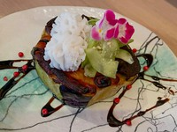 油でしっかり火を入れて味噌をぬって、さっと焼くあげました！
夏の日本酒共に召し上がってください！
