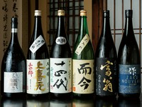 季節の日本酒や新しく出た日本酒をお店で厳選仕入れ。人気の獺祭が常時ラインナップされているのが嬉しいところです。中には、入荷のあった時のみいただける希少な日本酒も。