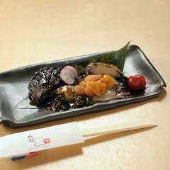 日本酒によく合う『あわびのウニ隠し』