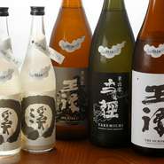 地元の日本酒を豊富に取り揃え				