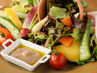 素材の美味しさをダイレクトにいただく『Hitotsuガーデン　10種類の野菜のバーニャカウダー』