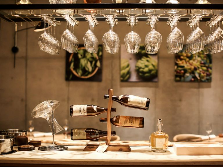 種類豊富に揃うワイン。料理とのマリアージュを楽しむ