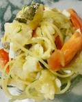 日替わりでパスタを2種類ご用意しております。
例）静岡県産シラスとカラスミペペロンチーノ
　　大山どりミンチと旬野菜のトマトソース
