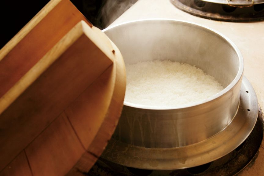 かまどご飯セット(白ご飯・スープ付)【おかわり自由】