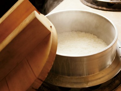 かまどご飯セット（白ご飯・スープ付）【おかわり自由】