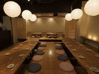 【60席】エリア最大級の貸切空間、堀ごたつ＆お座敷席