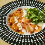 ピンクの宝石　サーモンのカルパッチョ　魚のカルパッチョは日本発祥の料理なんです！ #yum
