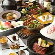 500℃の超高温の石窯で焼き上げる日本三大和牛の近江牛をご堪能いただけます。日本遺産認定忍びの里、伊賀・甲賀の日本酒を取り揃えております。忍者という他にはない独自性で海外の方にも喜んでいただけます。