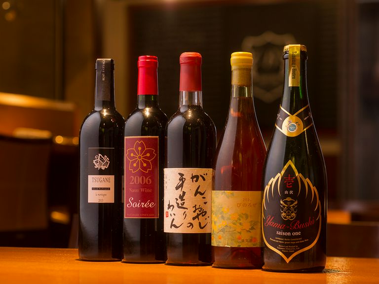 国産のジビエ料理によく合う、国産ワインをラインナップ