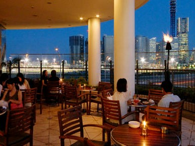 テラス席がある