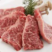 厳選に厳選を重ねた特選ハラミ。赤身の強い旨味とあっさりした食後感が、肉好きをうならせます。オリジナル薬味やパクチーと合わせれば、爽やかでヘルシーな逸品料理に昇華します。