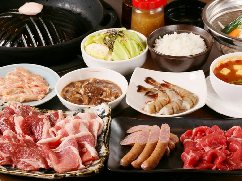 自慢の生ラムが食べ放題！『プレミアムコース』※＋1600円で飲み放題もOK！