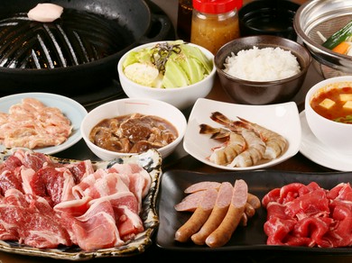 自慢の生ラムが食べ放題！『プレミアムコース』※＋1600円で飲み放題もOK！