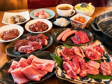 9種類のラム肉が食べ放題！『プレミアムコース』※＋1600円で飲み放題もOK！