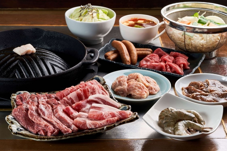 Gói Genghis Khan Premium 60 phút ăn uống không giới hạn! 7200 yên