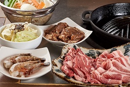 Genghis Khan (grilled lamb) Standard: 60-minute all-you-can-eat and drink for 6200 yen