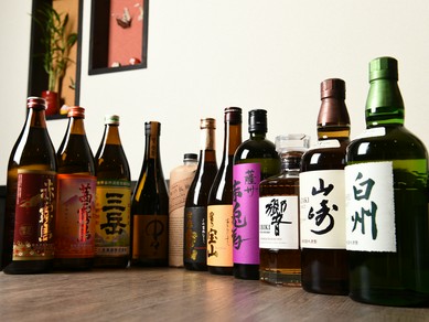 手に入りにくいジャパニーズウィスキーが味わえる				