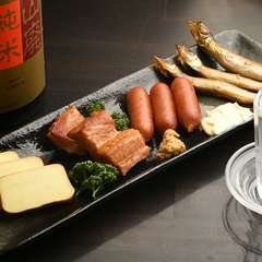 燻製マヨネーズをつけて食す『ししゃもの黄金焼き』は日本酒と一緒に味わうのがおすすめ