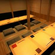 11名〜最大20名様での御利用も可能な個室 最低利用料金 80,000円