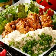 特製タルタルソースでお召し上がりください。