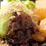 少し濃い目のな抹茶と共に。