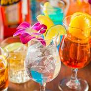 アルコールはコース+1500円、ノンアルコールはコース+1000円で、多彩な飲み物が味わえます。女子会やママ会はもちろん、パーティーや宴会まで様々な利用シーンにおすすめです。